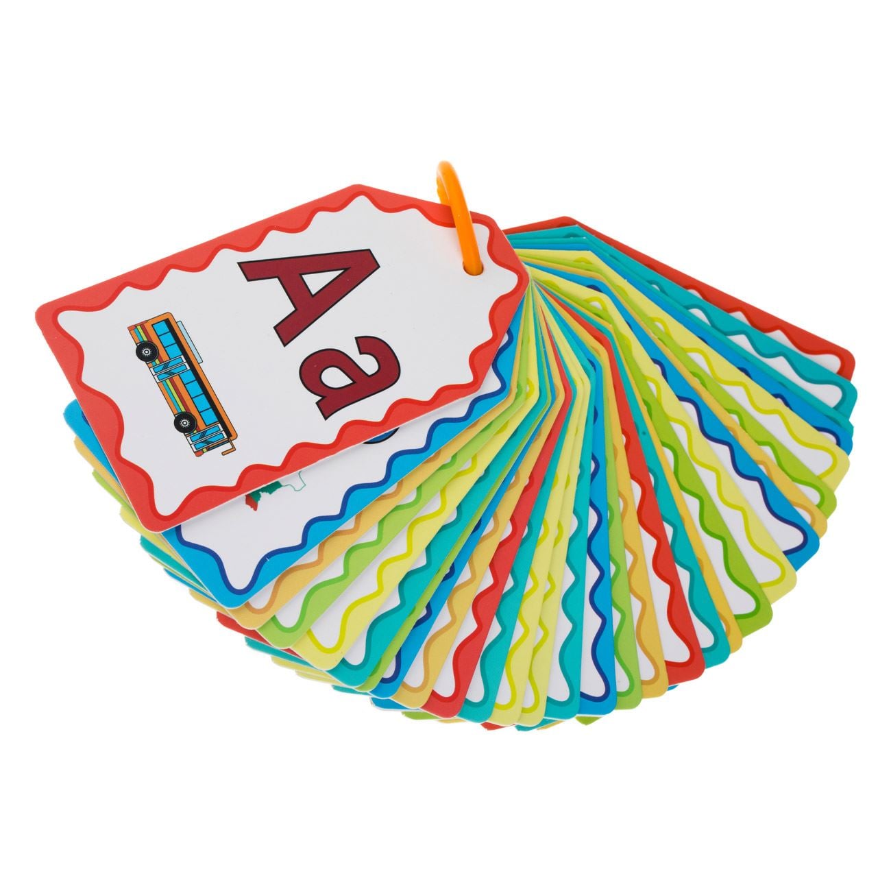 Детски обучителни карти „Научи българската азбука“ – Образователен комплект с букви